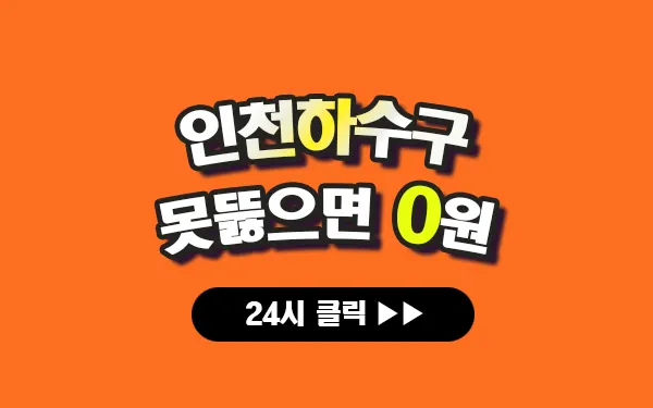 인천하수구막힘 인천싱크대막힘 인천변기막힘 프로설비 안내 이미지